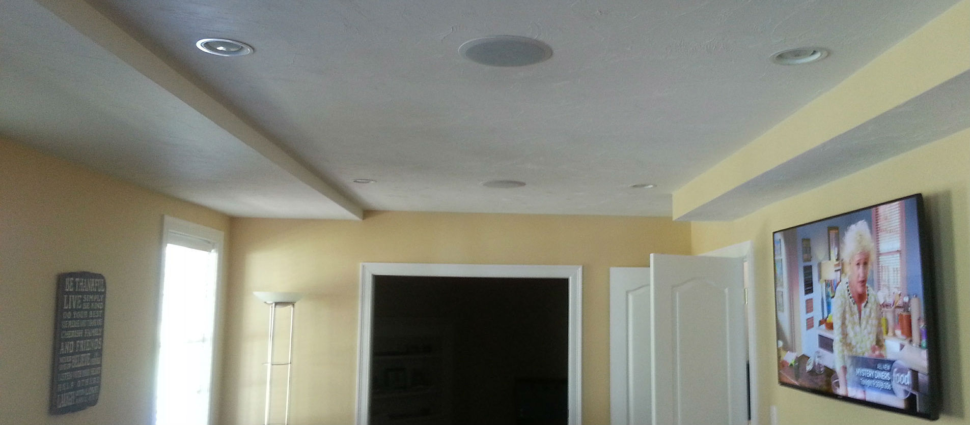 in ceiling center channel speaker